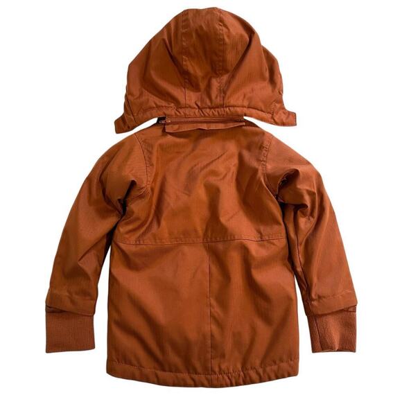 NWOT Okie Dokie Removable Hood Coat Rust/Camo 2T - Picture 2 of 7